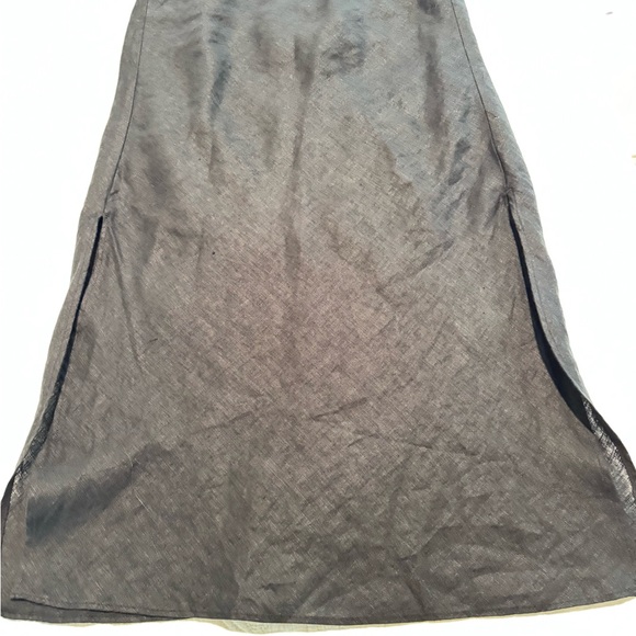 J. Crew Black Midi Skirt in 100% Linen in  Great Condition - Picture 5 of 7